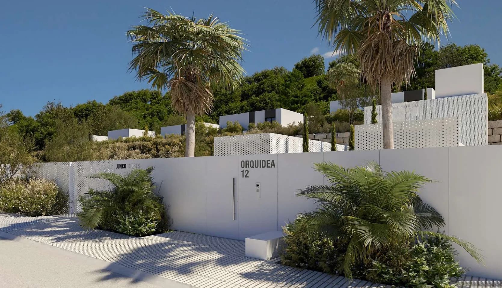 Acceso al complejo residencial, l'Alfàs del Pi