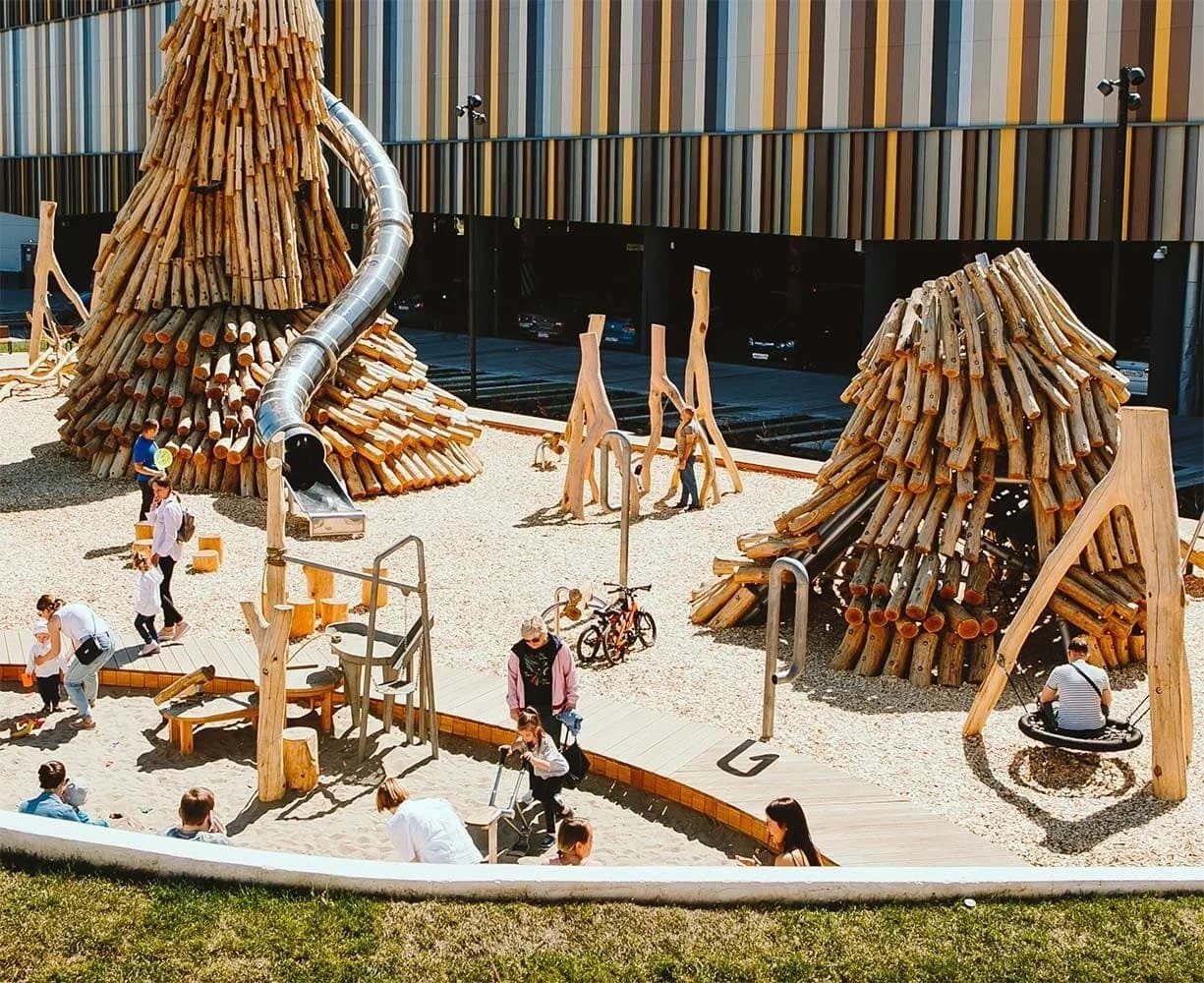 El parque antes de la entrada